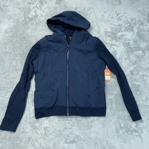 Bass Outdoor Men's L Full Zip Hoodie Navy Polyester e0501